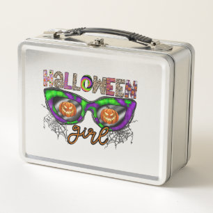 Halloween-Mädchen Metall Brotdose