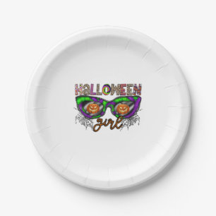 Halloween-Mädchen Pappteller