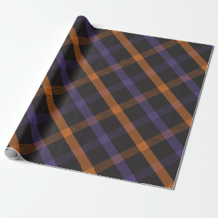 Halloween Madras Kariert Geschenkpapier