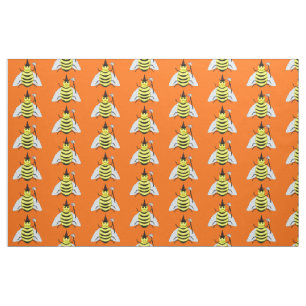 Halloween Magic Bee Hexe Orange Stoff