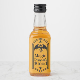 Halloween Magic Dragon Blood Apothekary Labels Alkoholflaschenetikett
