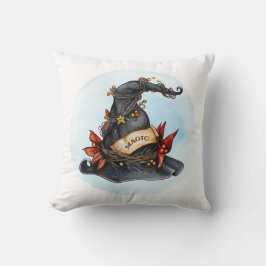 Halloween Magic Hexen-Hutwurfkissen Kissen