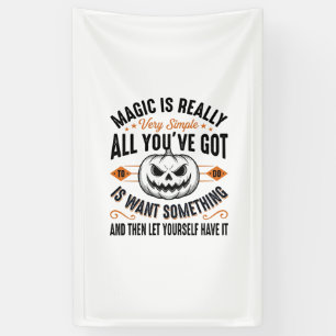 Halloween-Magie-Kürbis-Vintage-Vector-Shirt-Design Banner
