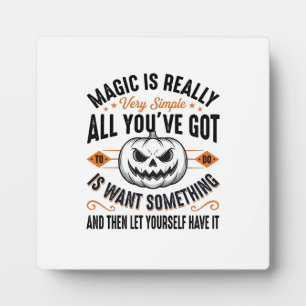 Halloween-Magie-Kürbis-Vintage-Vector-Shirt-Design Fotoplatte
