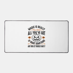 Halloween-Magie-Kürbis-Vintage-Vector-Shirt-Design Schreibtischunterlage