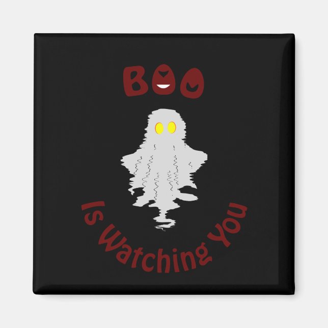 Halloween Magnet | Boo beobachtet dich (Vorne)