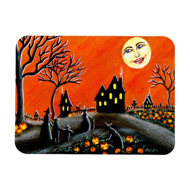 Halloween-Magnet" Reifender Jack-O-Lanterns" Magnet (Horizontal)