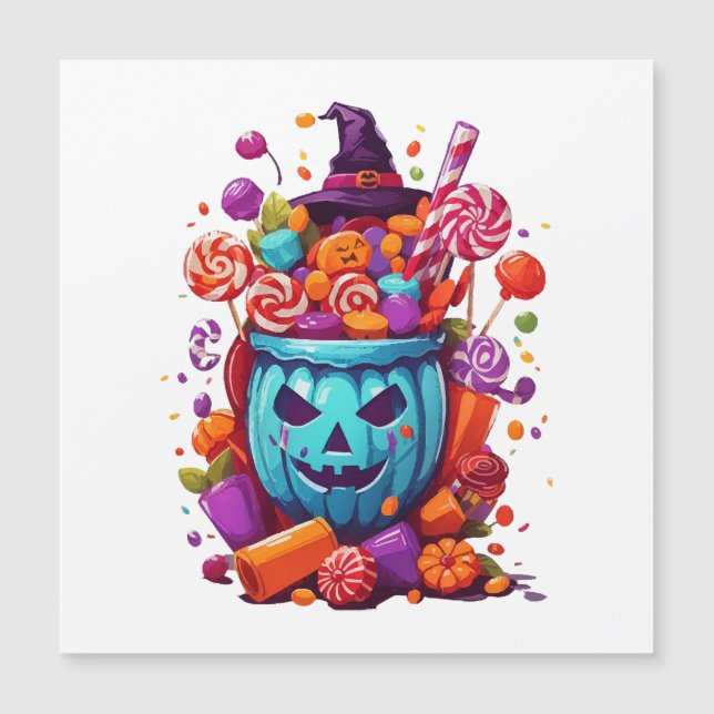 Halloween Magnetkarte (Vorderseite)