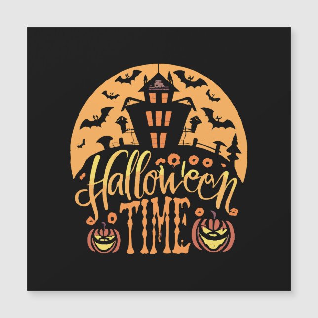 Halloween Magnetkarte (Vorderseite)