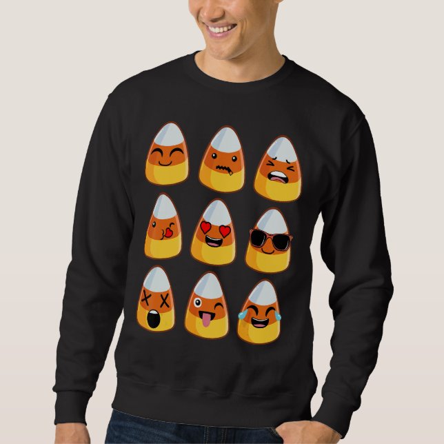Halloween Mais Männer Frauen Kinder Sweatshirt (Vorderseite)