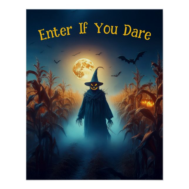 Halloween Maisfeld & Scare Crow Poster (Vorderseite)