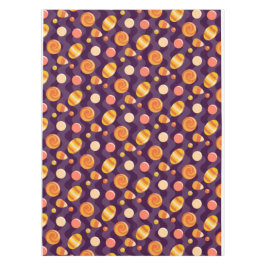 Halloween-Maiskanonen auf Lila Tischdecke