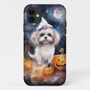 Halloween Malti Tzu mit Pumpkins Beängstigend Case-Mate iPhone Hülle