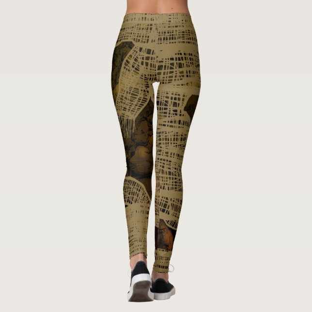 HALLOWEEN-MAMA-BEINE durch Slipperywindow Leggings (Rückseite)