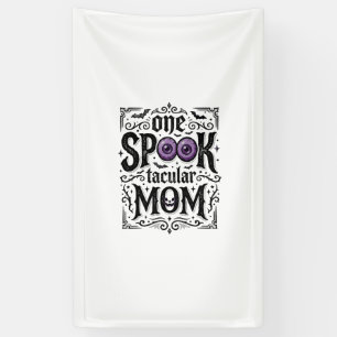 Halloween-Mama Gruseliges Vintage-Stickerei-Shirt- Banner