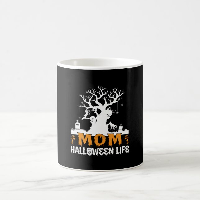 Halloween Mama Halloween Geburtstag Kaffeetasse (Mittel)