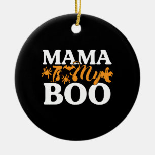 Halloween Mama ist mein Geburtstag Keramik Ornament