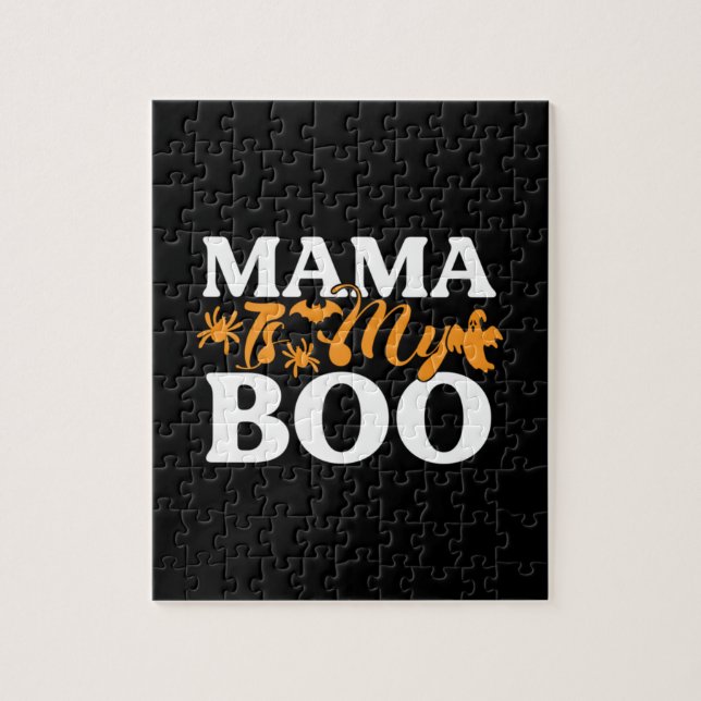 Halloween Mama ist mein Geburtstag Puzzle (Vertikal)