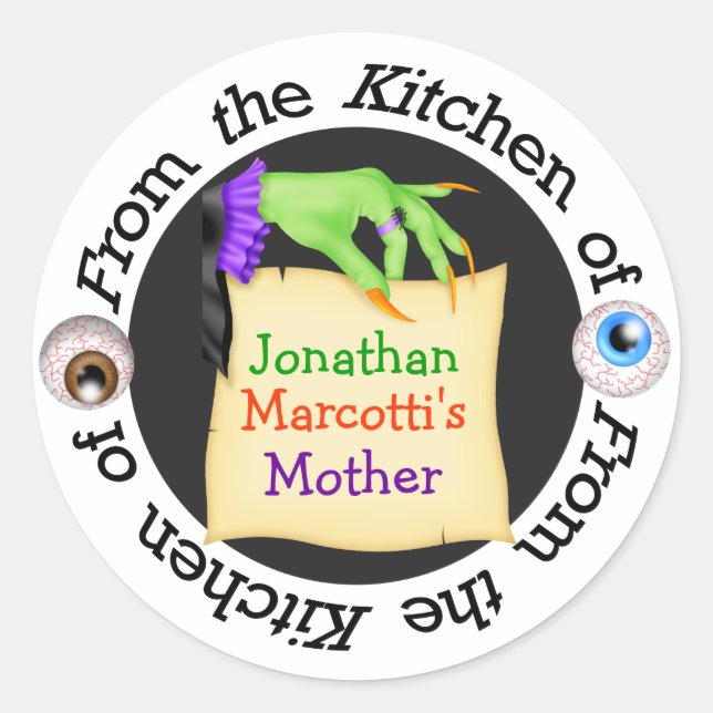 Halloween Mama Kitchen Sticker - SRF (Vorderseite)