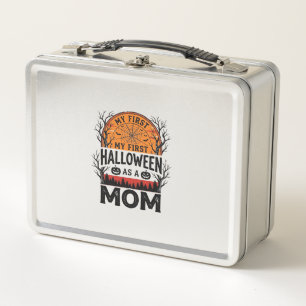 Halloween-Mama Mein erstes gruseliges Vintage_1 Metall Brotdose