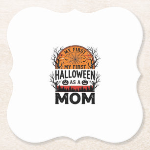 Halloween Mama Mein erstes gruseliges Vintage_1 Untersetzer