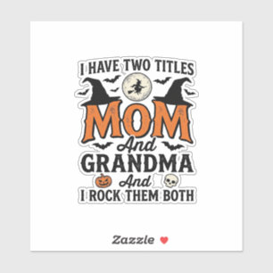 Halloween-Mama-Oma-vintage-Hexen-Shirt-Design_1 Aufkleber