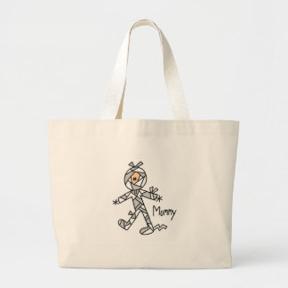 Halloween-Mama-Strichmännchen-Tasche Jumbo Stoffbeutel