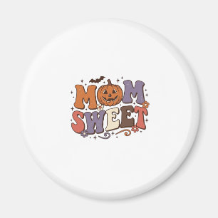 Halloween-Mama Süße Kürbis Vintage-Shirt-Design_1 Magnet