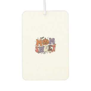 Halloween-Mama süßer Kürbis Vintage-Shirt-Design_1 Autolufterfrischer