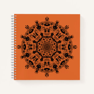 Halloween Mandala Notizbuch