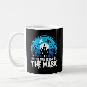 Halloween Mann hinter der Maske Spukhaus Kaffeetasse