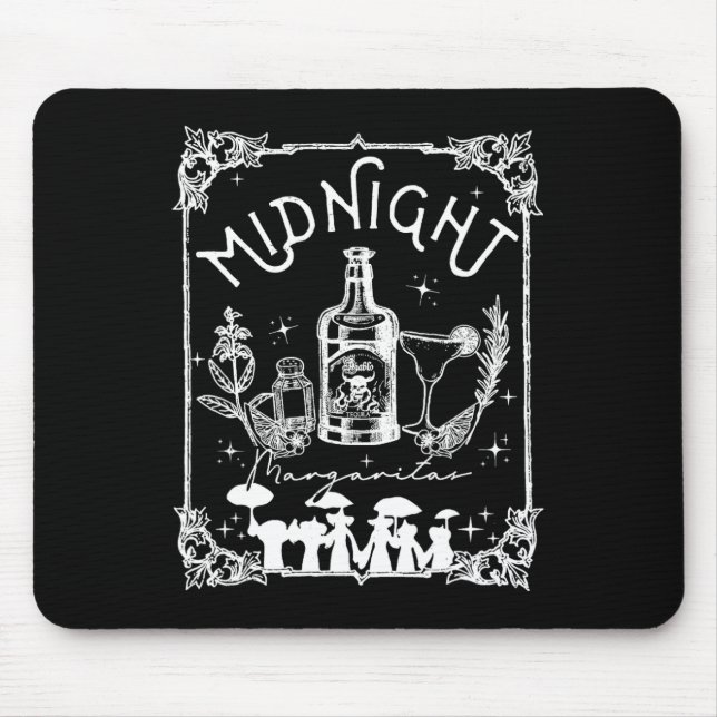 Halloween, Margaritas Prachtmagisches T-Shirt Mousepad (Vorne)