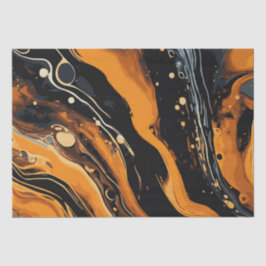Halloween-Marmor-Wasserfarben-Swirl 10 Seidenpapier
