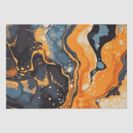 Halloween-Marmor-Wasserfarben-Swirl 14 Seidenpapier