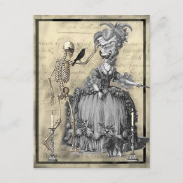 Halloween-Maskenball Postkarte