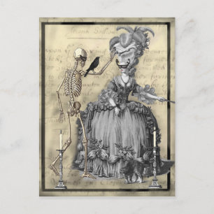 Halloween-Maskenball Postkarte