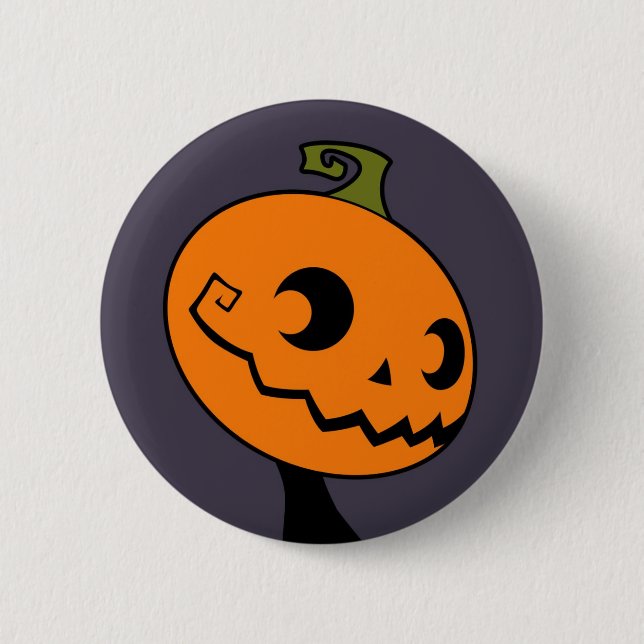Halloween-Maskottchen-Knopf Button (Vorderseite)