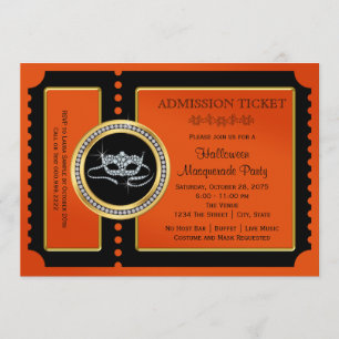 Halloween Masquerade Party Einladung