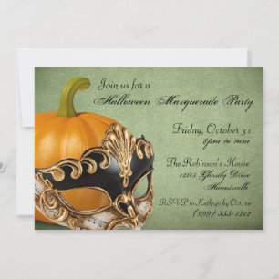 Halloween-Masquerade-Party Einladungen