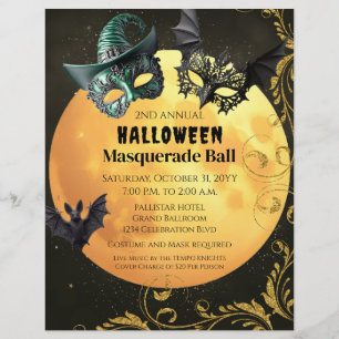 Halloween Masquerade Party Flyer