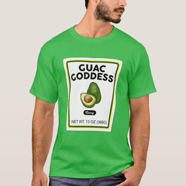 Halloween Matching Costume Guacamole Goddess Bottl T-Shirt (Vorderseite)