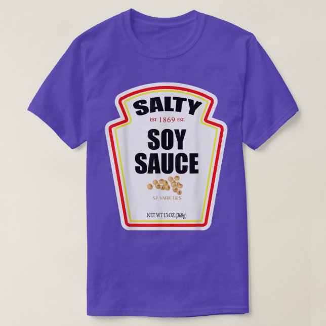 Halloween Matching Costume Salty Soy Sauce Bottle  T-Shirt (Design vorne)
