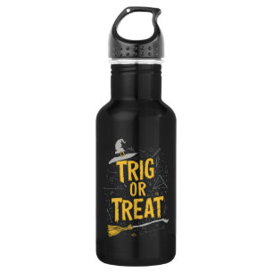 Halloween-Mathe-Lehrer Trig oder Treat Schule Edelstahlflasche