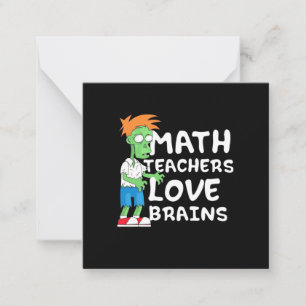 Halloween-Mathe-Liebe Mitteilungskarte