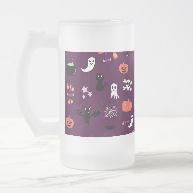 Halloween Mattglas Bierglas (Links)