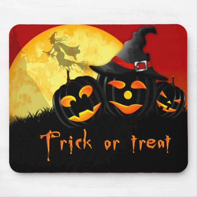 Halloween-Mauspad/Trick oder Treff Mousepad (Vorne)