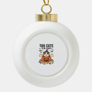 Halloween Meerschweinchen zu süß, um gruselig zu s Keramik Kugel-Ornament