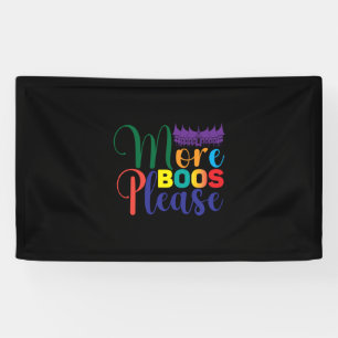 Halloween Mehr Boos bitte Geburtstag Banner