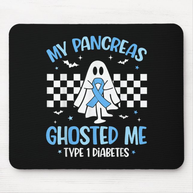 Halloween Mein Bauchspeicheldrüse hat mich Ghosted Mousepad (Vorne)