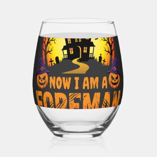 Halloween Mein Besen Brach Vorarbeiter Hexe Weinglas Ohne Stiel